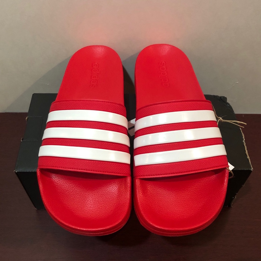 Adidas Adilette Shower, Red & White, Various Sizes